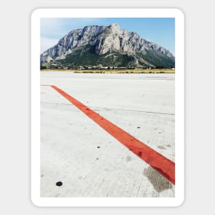 Red Line on Airfield Sticker